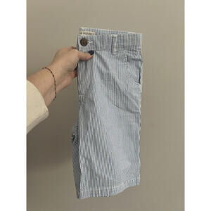 Hope & Henry Boys Seersucker Flat Front Shorts